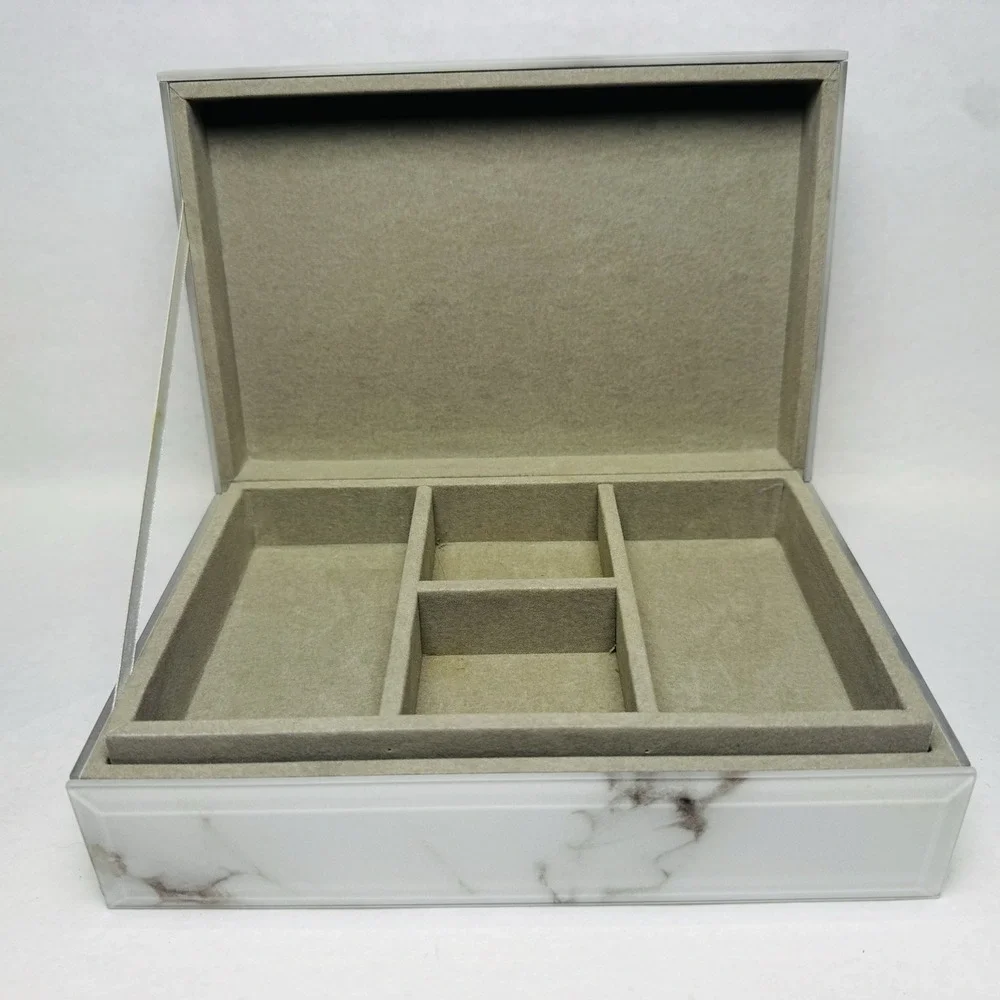 Lola Rose Large Silver Saver Treasure Box with Insert Tray